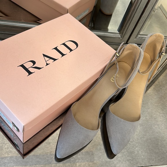 RAID Katy gray block heeled shoes - Picture 5 of 7